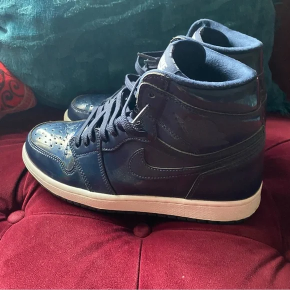 Nike Jordan 1 Retro High OG DSM Obsidian Blue White size 9.5 - Picture 3 of 5